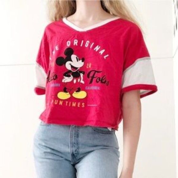 DISNEY Mickey Mouse original hello Folks T-shirt Sz M - Picture 3 of 11
